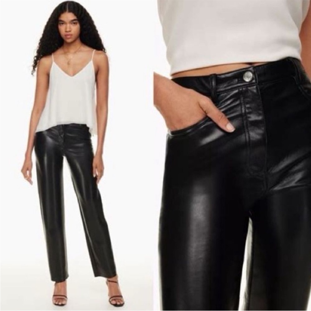 Aritzia Wilfred Melina Faux Leather Pant